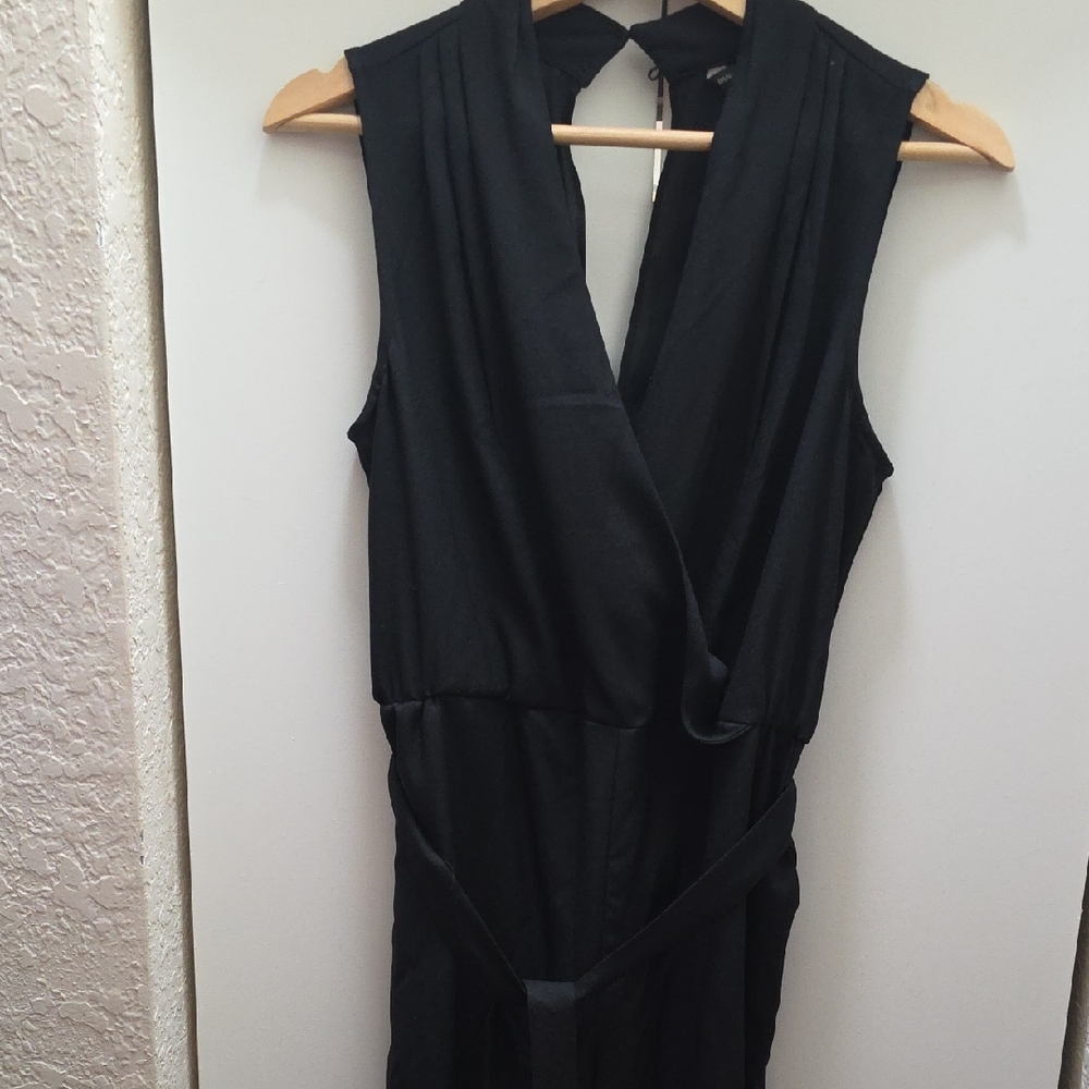 Banana Republic Elegant Black Sleeveless Jumpsuit NWOT Size 4 Petite